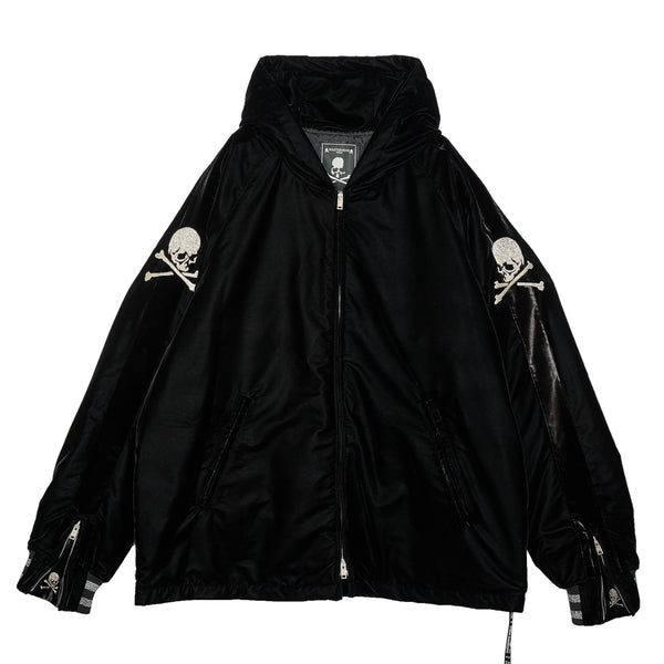 VELOUR HOODED SOUVENIR BLOUSON