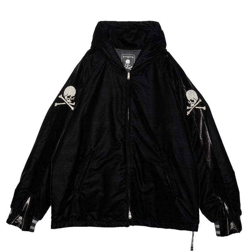 VELOUR HOODED SOUVENIR BLOUSON