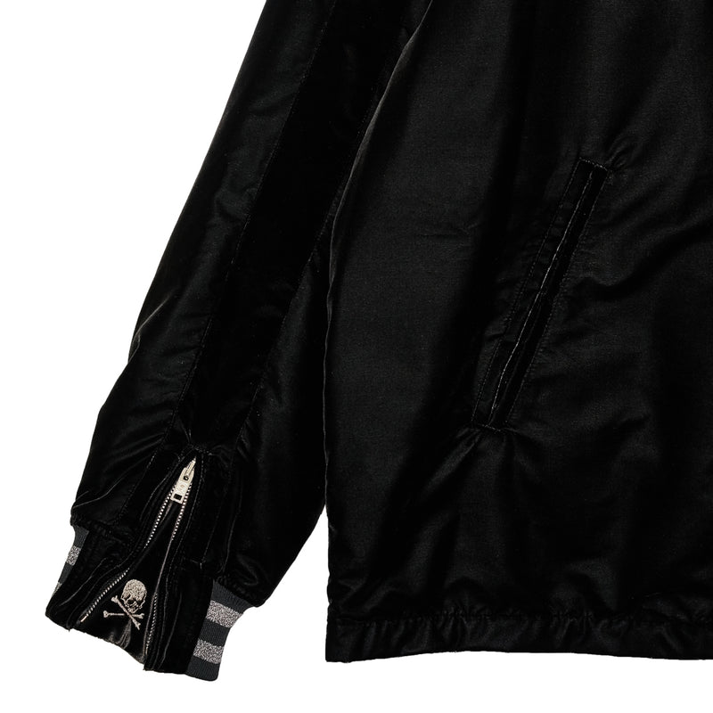 VELOUR HOODED SOUVENIR BLOUSON