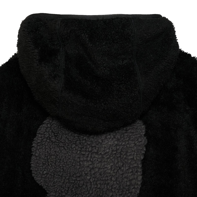 LAYERED HOODED SHERPA JACKET<br>[BOXY FIT]