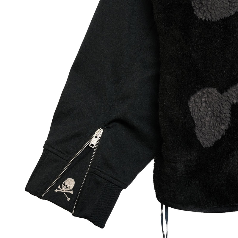 LAYERED HOODED SHERPA JACKET<br>[BOXY FIT]