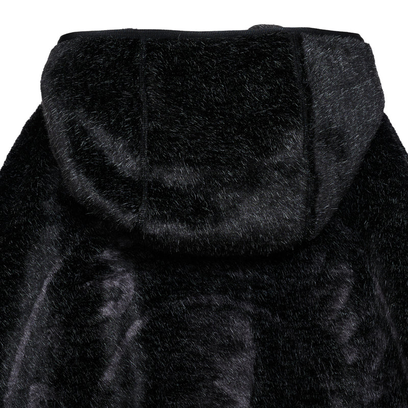 HOODED RABBIT FUR JACKET