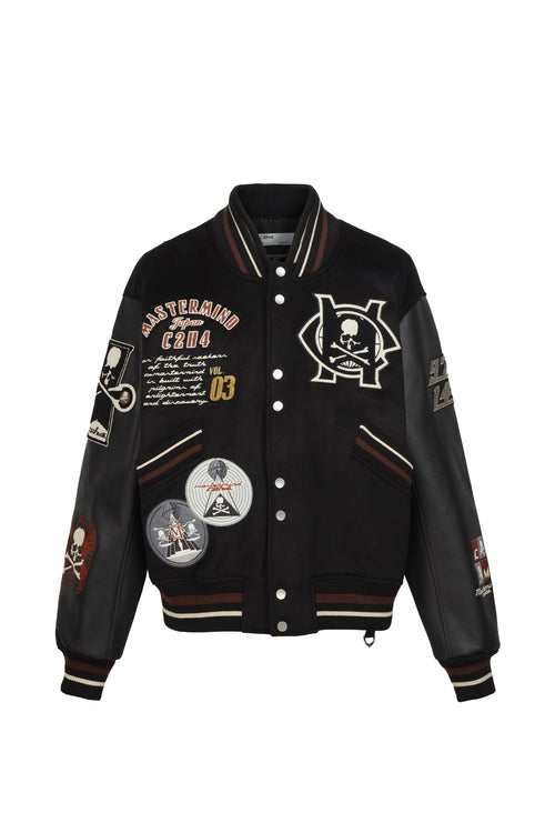 Curvilinear Varsity Jacket