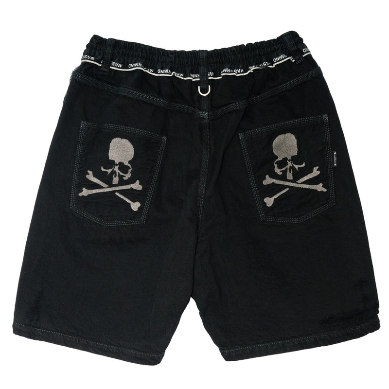 INSIDE-OUT DENIM SHORTS