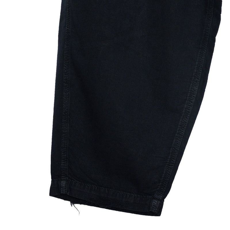 DISTRESSED WIDE EASY DENIM PANTS