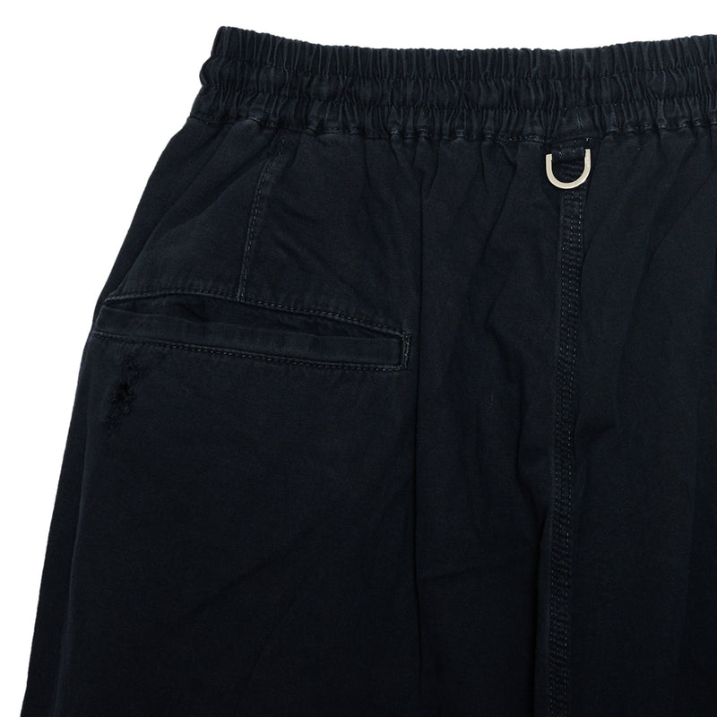 DISTRESSED WIDE EASY DENIM PANTS