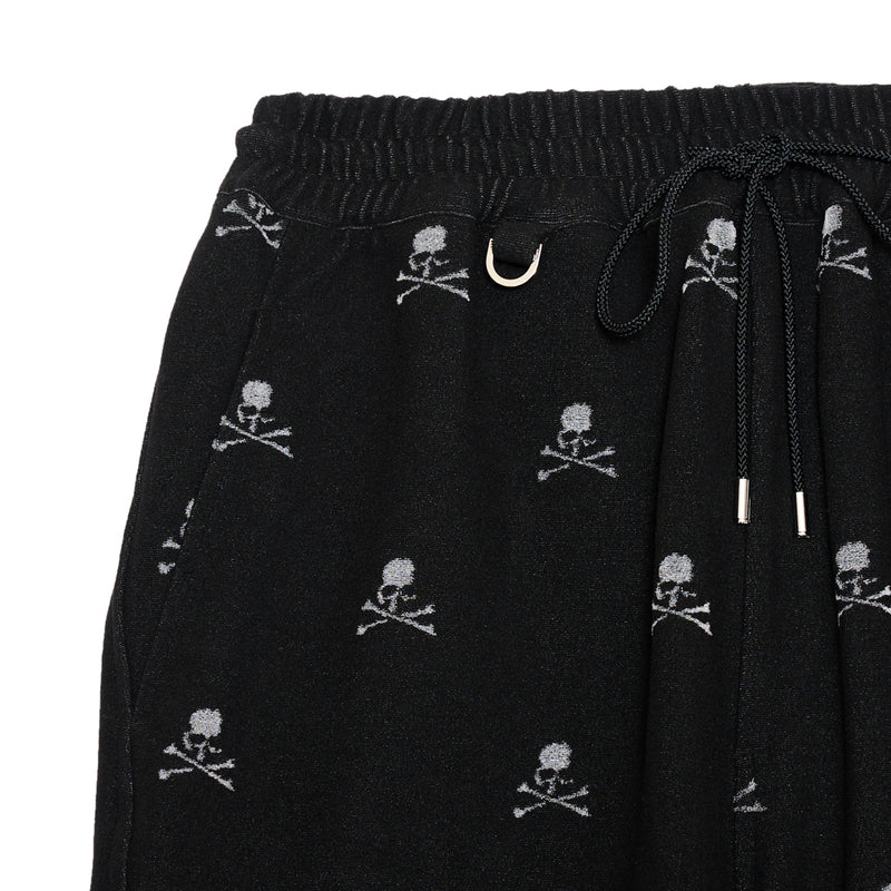 SKULL MONOGRAM PILE SHORTS