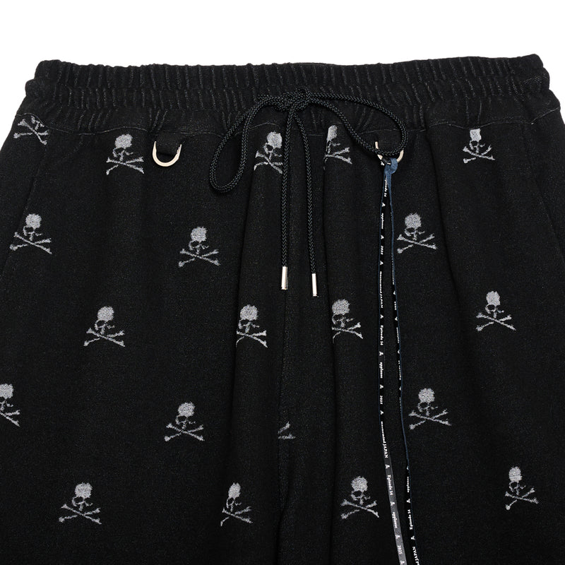 SKULL MONOGRAM PILE SHORTS