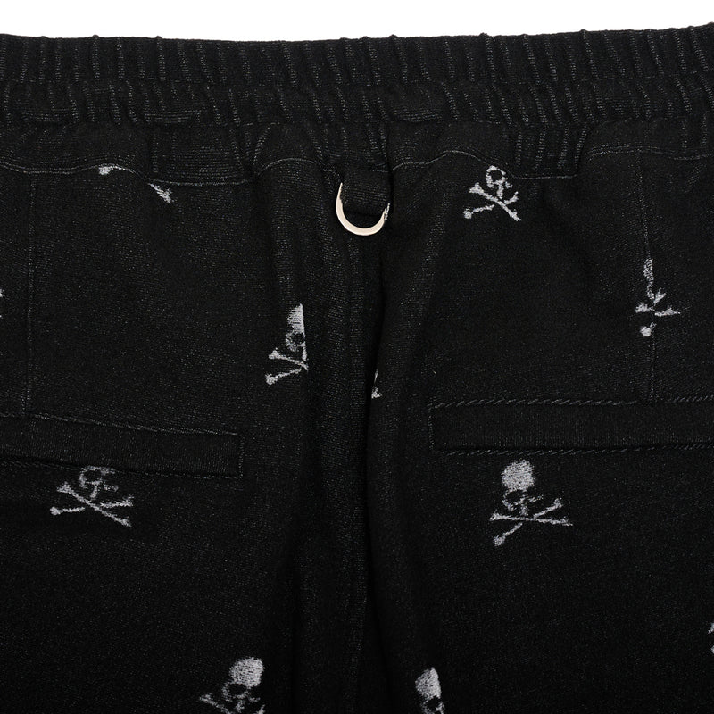 SKULL MONOGRAM PILE SHORTS