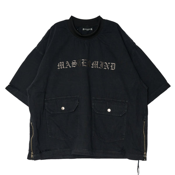 DISTRESSED SS PULLOVER DENIM SHIRT