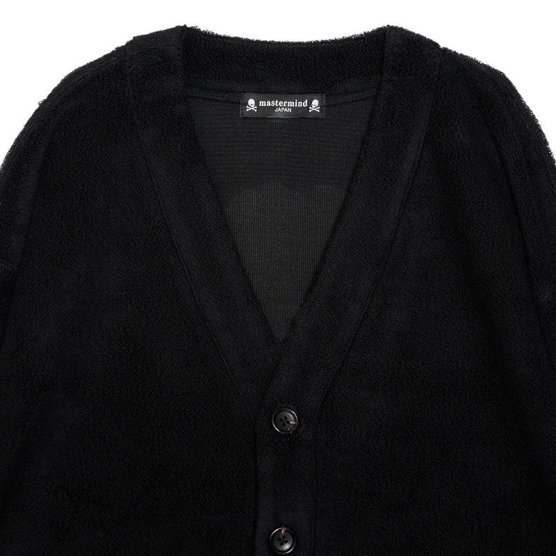 TERRY JACQUARD CARDIGAN