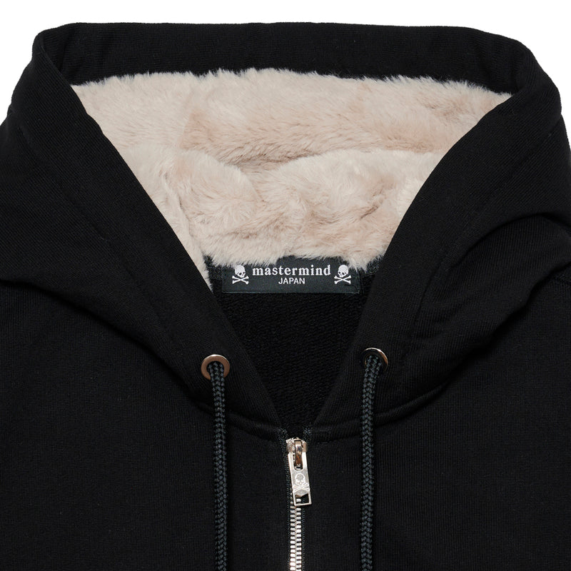 SHERPA LINED ZIP UP HOODIE<br>(BOXY)