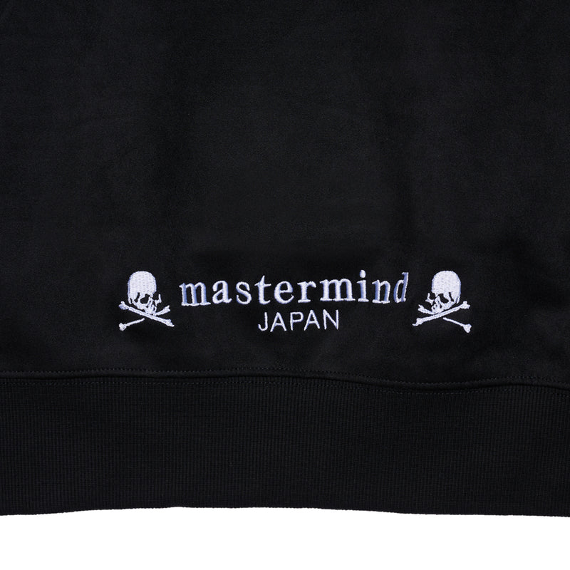 SUEDE HOODIE MMJ LOGO BLK WHT