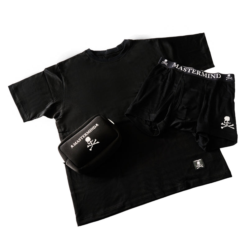 T-SHIRT&TRUNKS SET<br>BLACK/WHITE