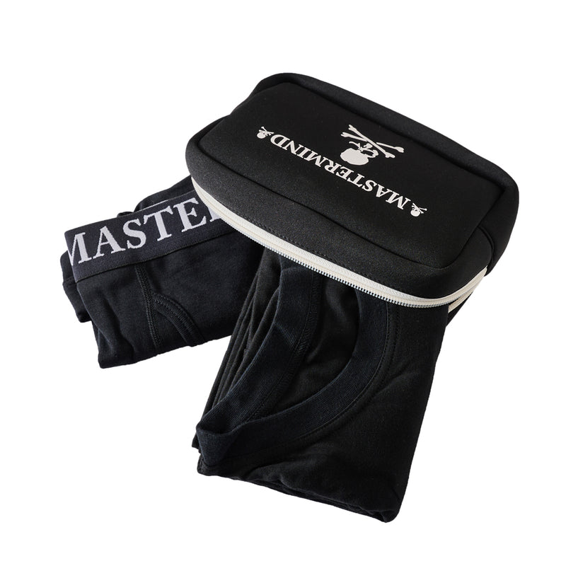 T-SHIRT&TRUNKS SET<br>BLACK/WHITE