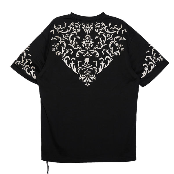 ORNAMENT TEE<br>BLACK/SILVER