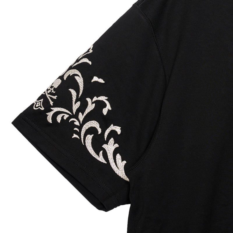 ORNAMENT TEE<br>BLACK/SILVER